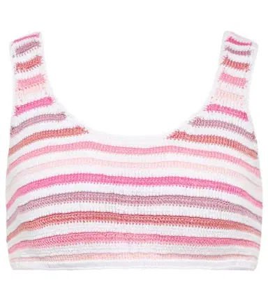 Anna Kosturova Striped crochet crop top | Thumbnail 1