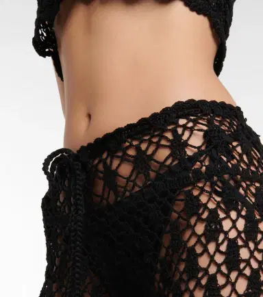 Anna Kosturova Bianca crocheted cotton pants | Thumbnail 4