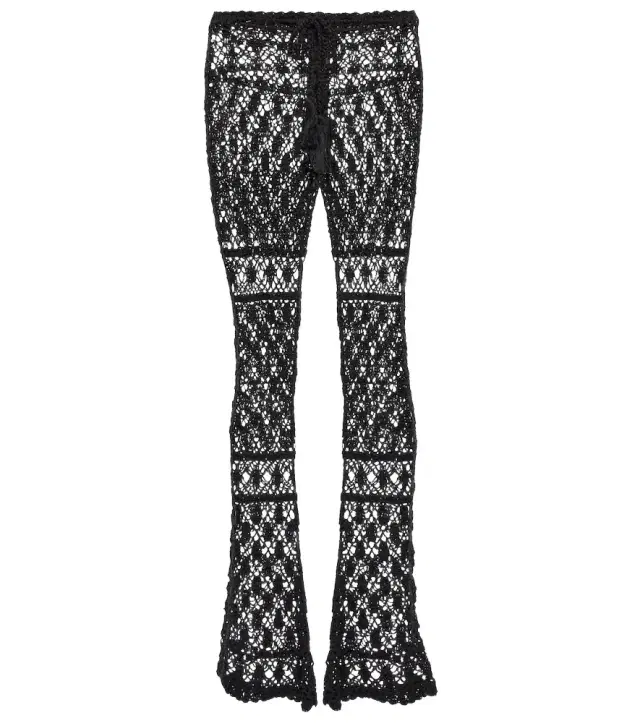 Anna Kosturova Bianca crocheted cotton pants