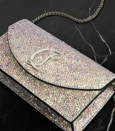 Christian Louboutin Loubi54 embellished leather clutch | Thumbnail 4