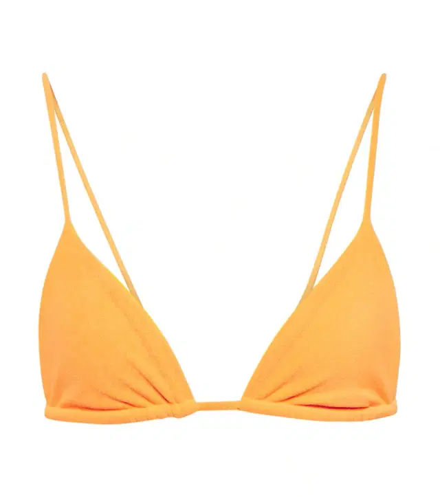 JADE SWIM Via terry triangle bikini top
