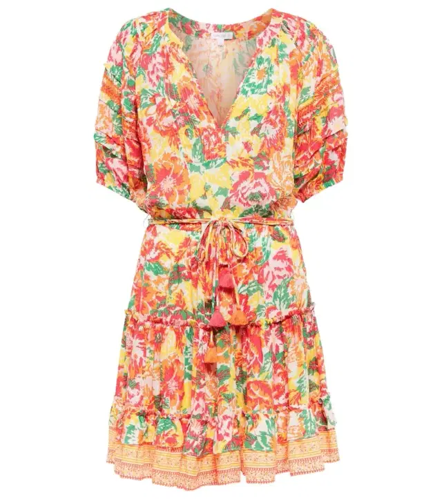 Poupette St Barth Bona tiered minidress