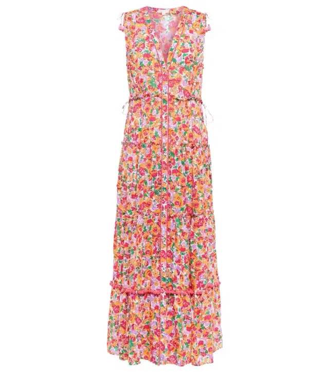 Poupette St Barth Ivy tiered maxi dress