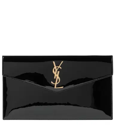 Saint Laurent Uptown patent leather clutch | Thumbnail 1 Saint Laurent Uptown patent leather clutch | Thumbnail 1