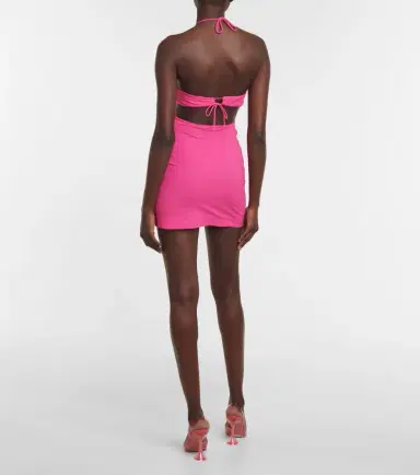Nensi Dojaka Halterneck minidress | Thumbnail 5
