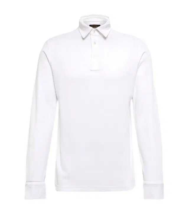 Loro Piana Cotton long-sleeved polo sweater