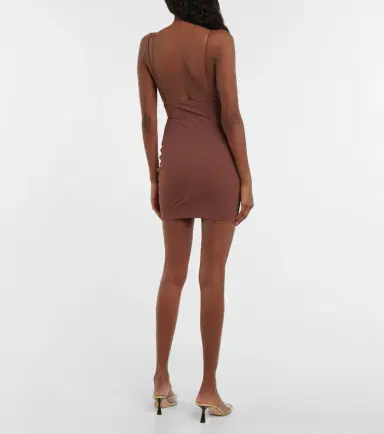 Nensi Dojaka Cutout ruched minidress | Thumbnail 4
