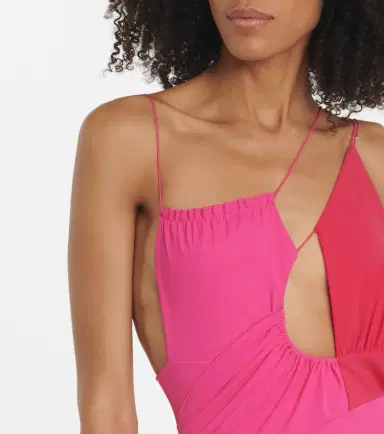 Nensi Dojaka Cutout asymmetric swimsuit | Thumbnail 4