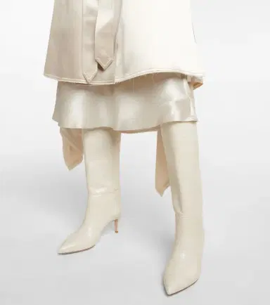 Paris Texas Croc-effect leather knee-high boots | Thumbnail 6 Paris Texas Croc-effect leather knee-high boots | Thumbnail 6
