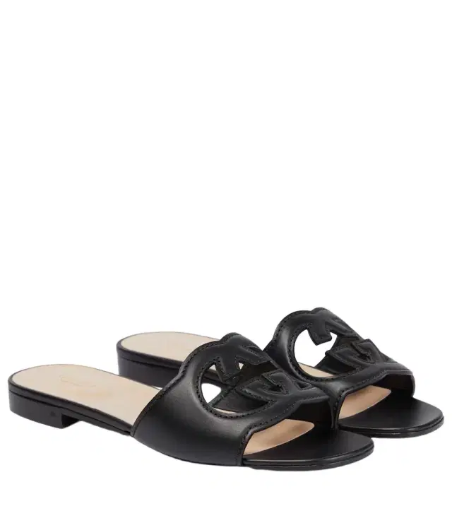 Gucci Interlocking G cutout leather sandals