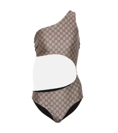 Gucci GG cutout one-shoulder swimsuit | Thumbnail 1