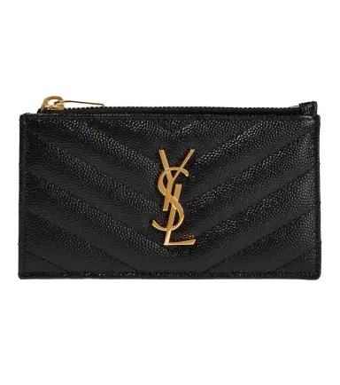 Saint Laurent Monogram zipped leather wallet | Thumbnail 1