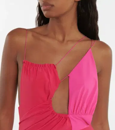 Nensi Dojaka Cutout ruched minidress | Thumbnail 4