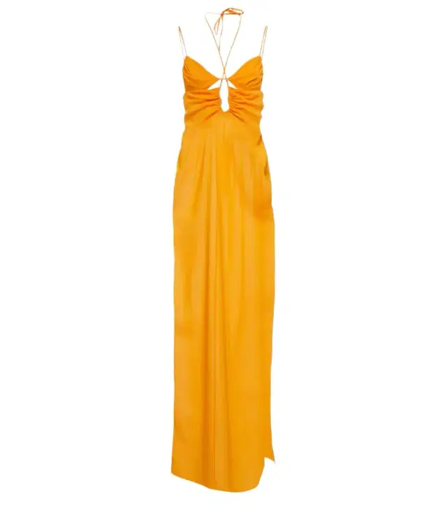 Nensi Dojaka Cutout halterneck maxi dress