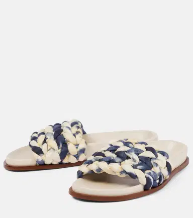 Chloé Chloé Kacey tie-dye woven slides | Thumbnail 3