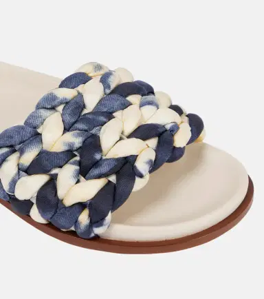 Chloé Chloé Kacey tie-dye woven slides | Thumbnail 4