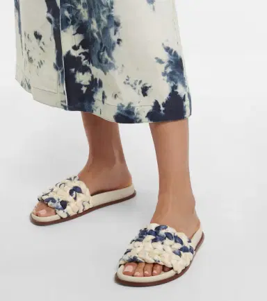 Chloé Chloé Kacey tie-dye woven slides | Thumbnail 6