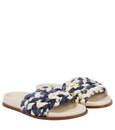 Chloé Chloé Kacey tie-dye woven slides | Thumbnail 1