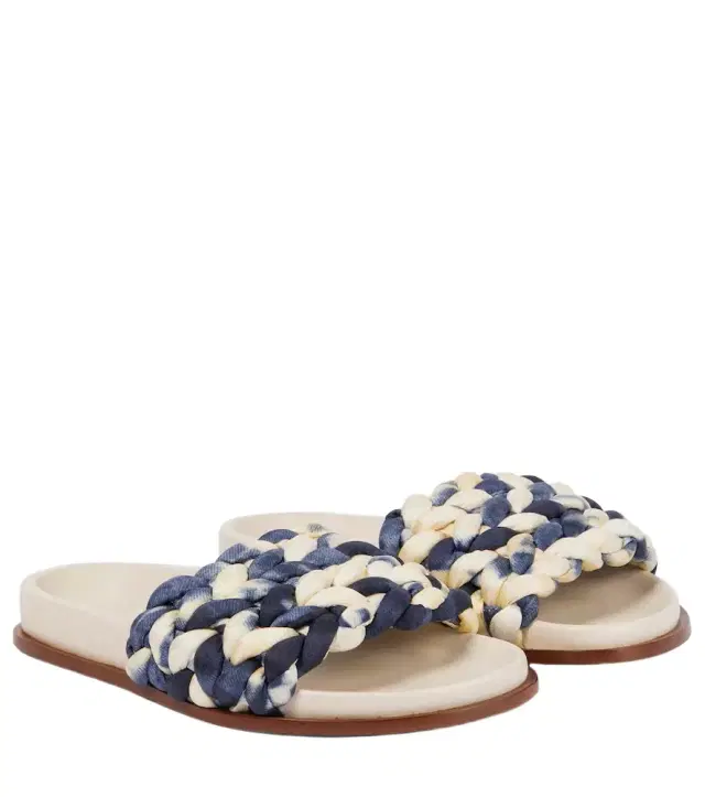 Chloe Chloé Kacey tie-dye woven slides
