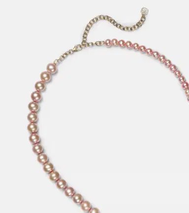 Sydney Evan 14kt gold necklace with pearls | Thumbnail 3