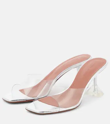 Amina Muaddi Lupita leather mules | Thumbnail 3 Amina Muaddi Lupita leather mules | Thumbnail 3