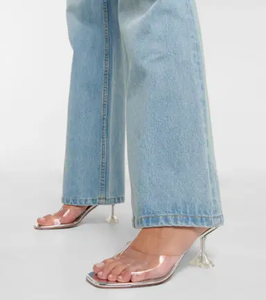 Amina Muaddi Lupita leather mules | Thumbnail 5 Amina Muaddi Lupita leather mules | Thumbnail 5