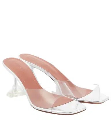 Amina Muaddi Lupita leather mules | Thumbnail 1 Amina Muaddi Lupita leather mules | Thumbnail 1