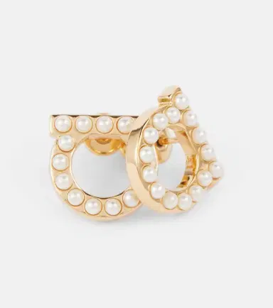 Ferragamo Gancio faux pearl-embellished earrings | Thumbnail 4 Ferragamo Gancio faux pearl-embellished earrings | Thumbnail 4