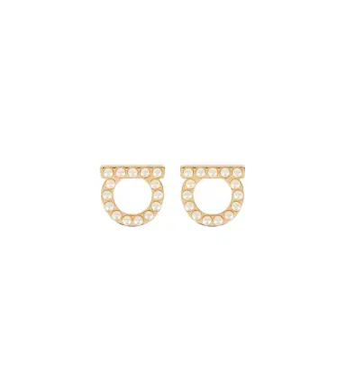 Ferragamo Gancio faux pearl-embellished earrings | Thumbnail 1 Ferragamo Gancio faux pearl-embellished earrings | Thumbnail 1