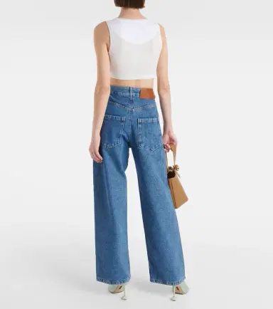 Loewe Anagram high-rise wide-leg jeans | Thumbnail 2