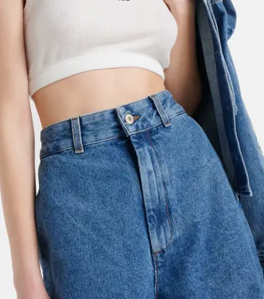 Loewe Anagram high-rise wide-leg jeans | Thumbnail 4
