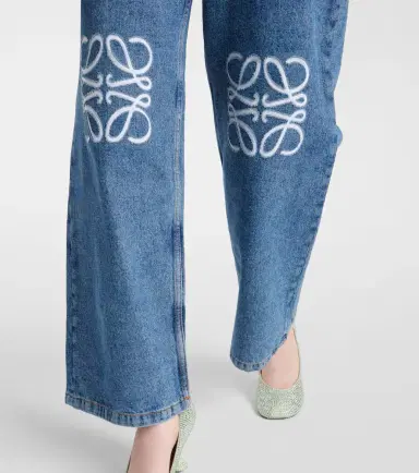 Loewe Anagram high-rise wide-leg jeans | Thumbnail 5