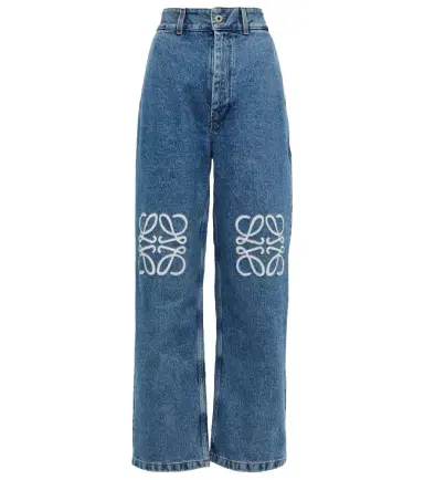 Loewe Anagram high-rise wide-leg jeans | Thumbnail 1