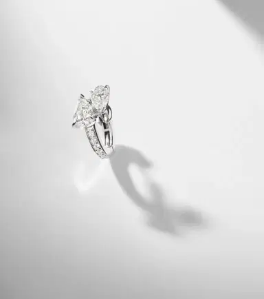 Repossi Serti Sur Vide 18kt white gold single earring with diamonds | Thumbnail 5 Repossi Serti Sur Vide 18kt white gold single earring with diamonds | Thumbnail 5