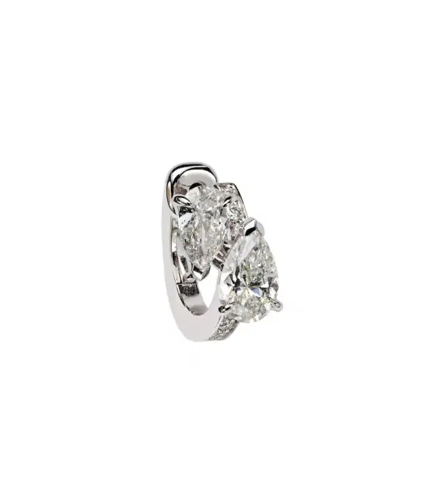 Repossi Serti Sur Vide 18kt white gold single earring with diamonds