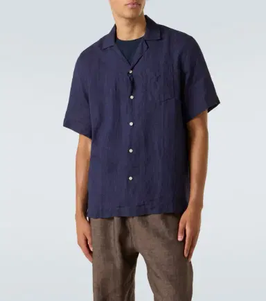 Frescobol Carioca Angelo linen shirt | Thumbnail 5 Frescobol Carioca Angelo linen shirt | Thumbnail 5