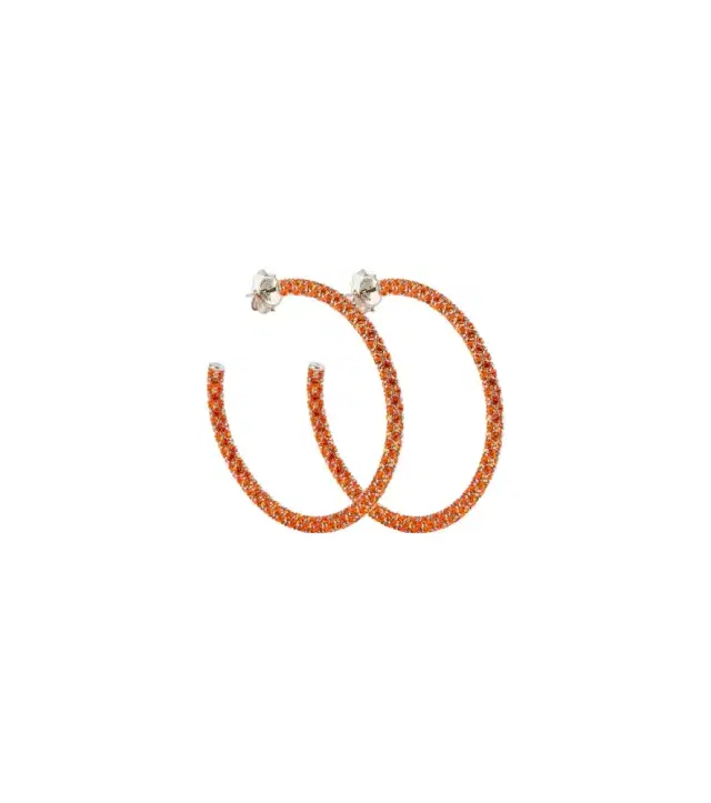 Amina Muaddi Cameron large hoop earrings