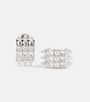 Amina Muaddi Karma crystal-embellished earrings | Thumbnail 3