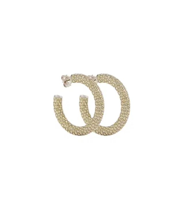 Amina Muaddi Cameron medium hoop earrings
