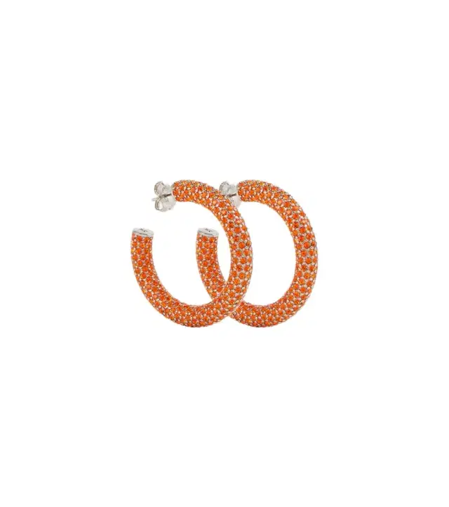 Amina Muaddi Cameron Medium hoop earrings