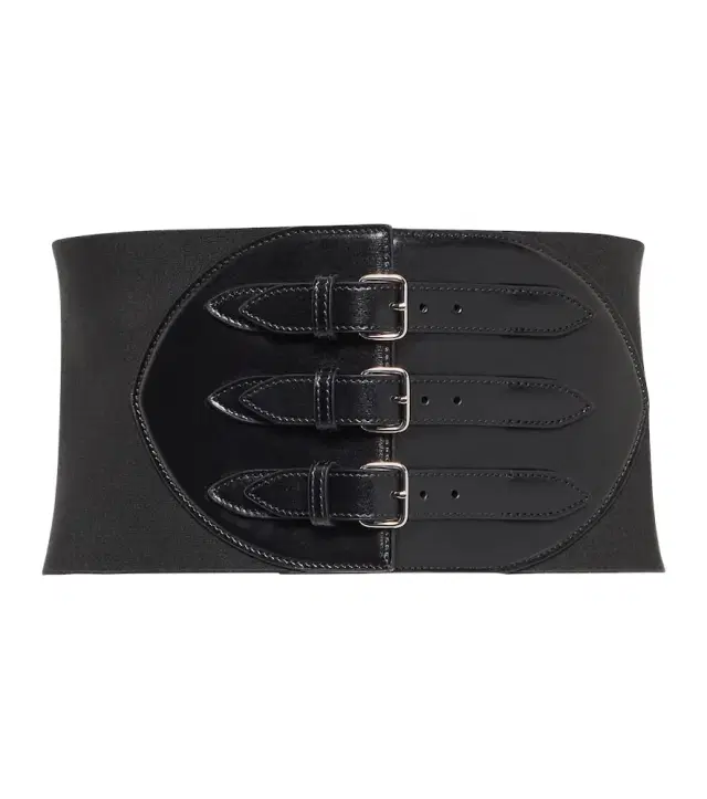 Alaïa Buckled leather corset belt