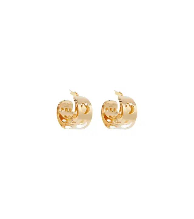 Alaïa Cutout hoop earrings
