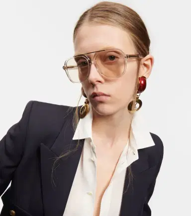 Saint Laurent Aviator acetate sunglasses | Thumbnail 6