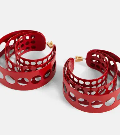 Alaïa Alaïa Medium hoop earrings | Thumbnail 3