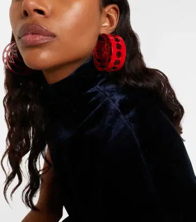 Alaïa Alaïa Medium hoop earrings | Thumbnail 5