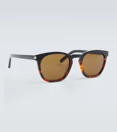 Saint Laurent Round acetate sunglasses | Thumbnail 3