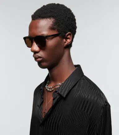 Saint Laurent Round acetate sunglasses | Thumbnail 5