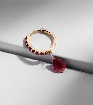 Persée Persée Piercing 18kt gold single earring with ruby | Thumbnail 5