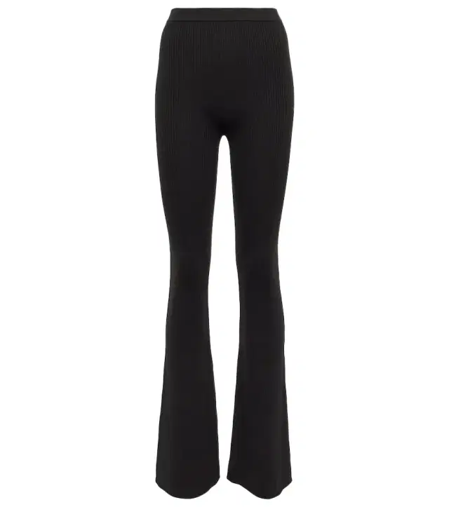 Rick Owens Rib-knit wool-blend pants