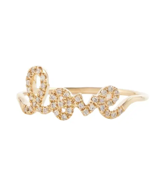 14kt gold ring with diamonds